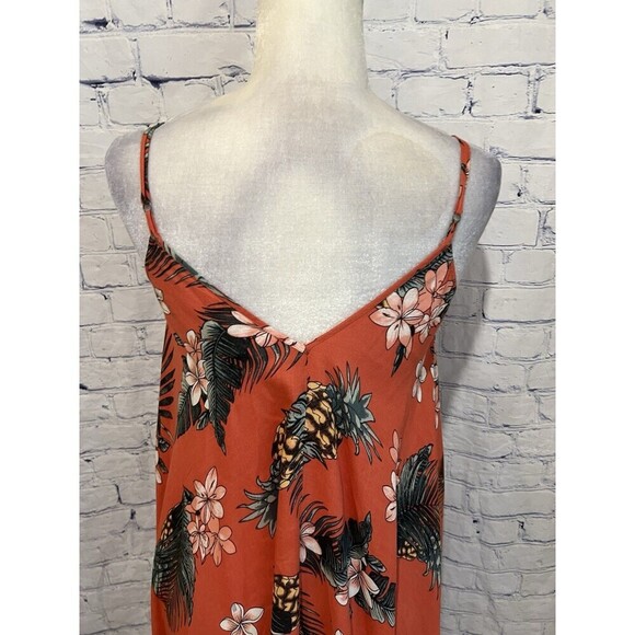 Goa Beachwear By Japana Tropical Pom Pom  Coverup Midi Dress Double V Size XL - Picture 6 of 7